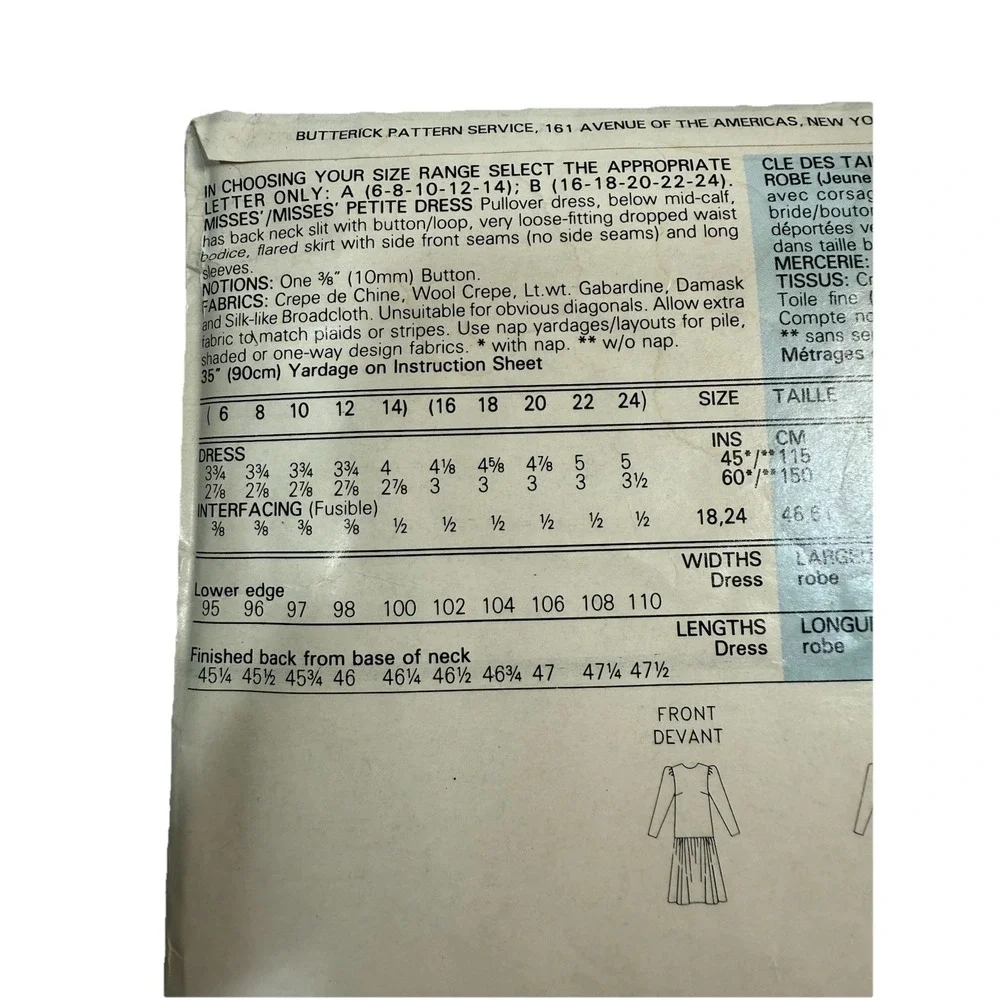 Simplicity vintage butterick